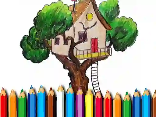 遊戲Tree House Coloring Book在線