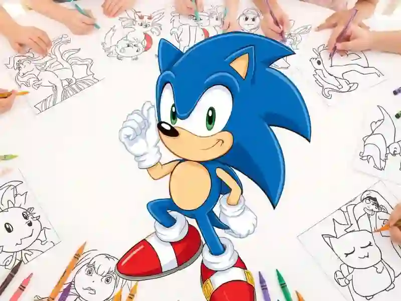 遊戲Sonic Coloring在線