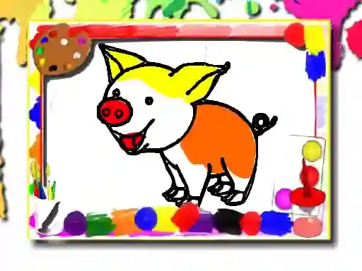 遊戲Pigs Coloring Book在線