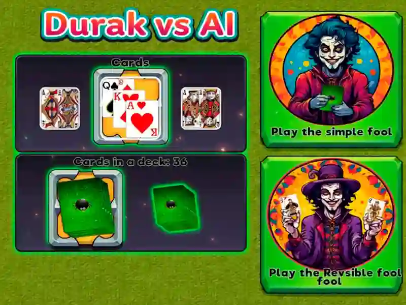 遊戲Durak vs AI在線