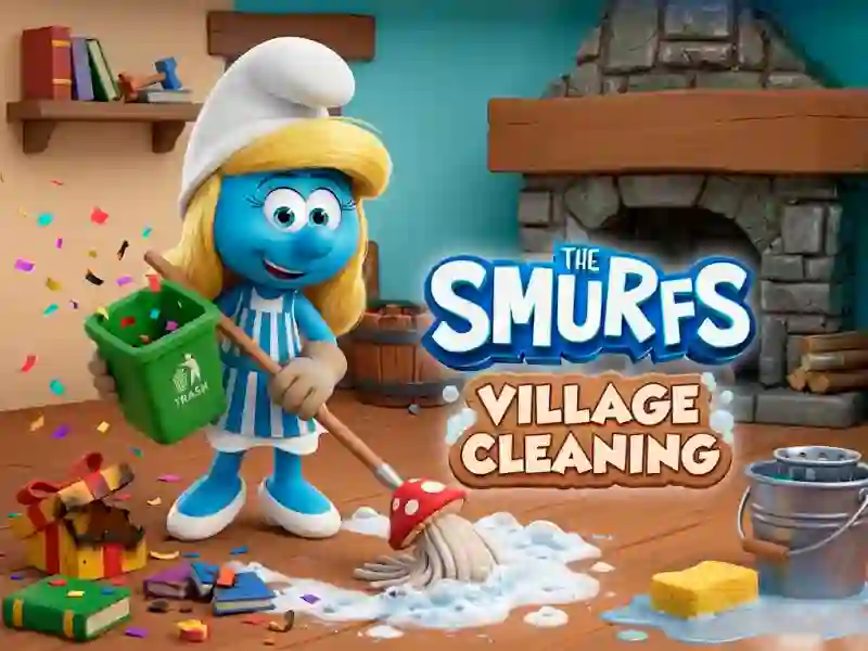 遊戲The Smurfs Village Cleaning在線