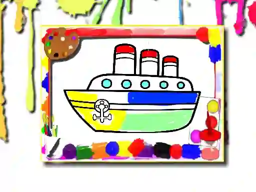 遊戲Boats Coloring Book在線