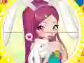 遊戲Winx bunny style: Round Puzzle在線