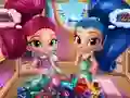 遊戲Shimmer And Shine Wardrobe Cleaning在線