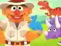 遊戲123 Sesame Street: Ernie's Dinosaur Day Care在線