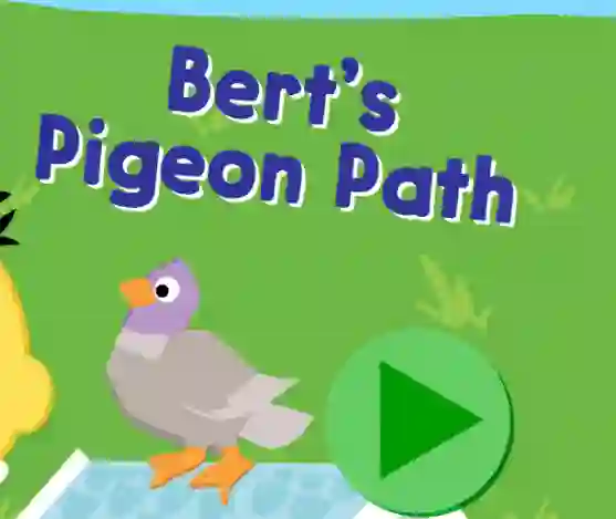 遊戲123 Sesame Street: Bert's Pigeon Path在線
