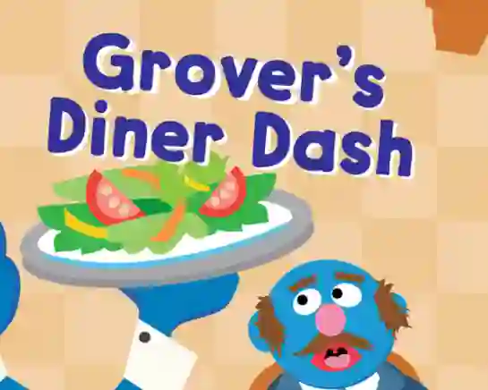 遊戲123 Sesame Street: Grover's Diner Dash在線