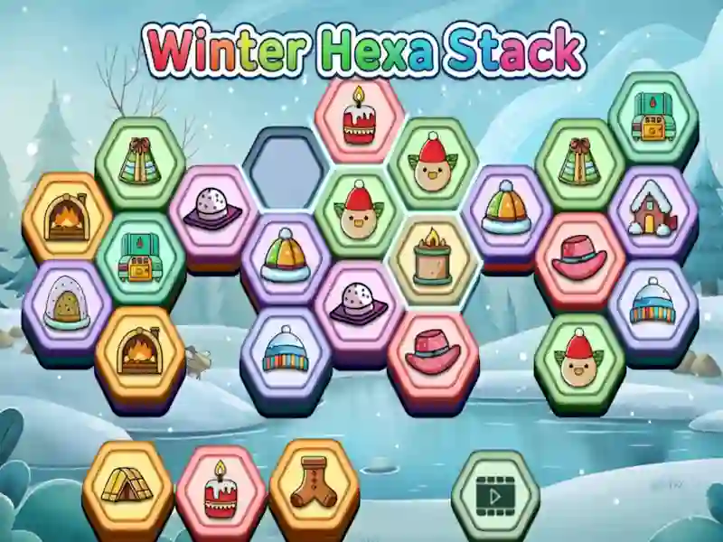 遊戲Winter Hexa Stack在線