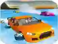 遊戲Crazy Water Surfing Car Race在線