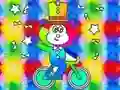 遊戲Coloring Book: Monkey Rides Unicycle在線