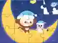 遊戲Jigsaw Puzzle: Monkey With Moon在線