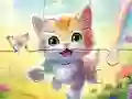 遊戲Jigsaw Puzzle: Kitten With Butterfly在線