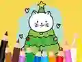 遊戲Coloring Book: Cats And Christmas Tree在線