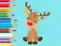 遊戲Coloring Book: Cute Christmas Reindeer在線