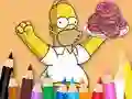 遊戲Coloring Book: Simpson Doughnut在線