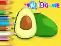 遊戲Coloring Book: Avocado Fruit在線