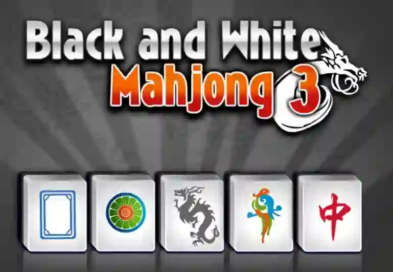 遊戲Black and White Mahjong 3在線