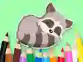 遊戲Coloring Book: Baby Raccoon在線