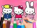 遊戲Coloring Book: Hello Kitty With Friends在線