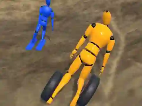 遊戲Ragdoll Racing: Extreme Downhill在線