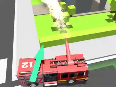 遊戲Fire Truck Rescue Driving在線