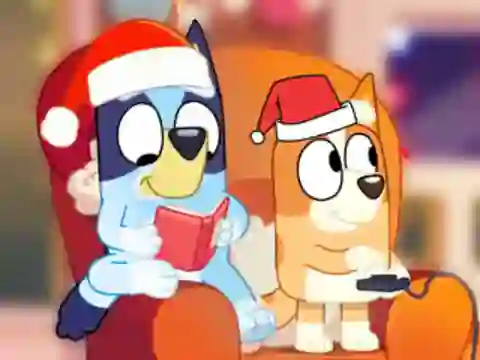 遊戲Jigsaw Puzzle: Bluey Christmas Party在線