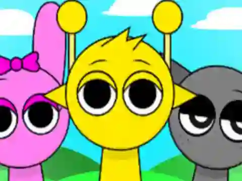 遊戲Sprunki Spot the 5 Differences在線