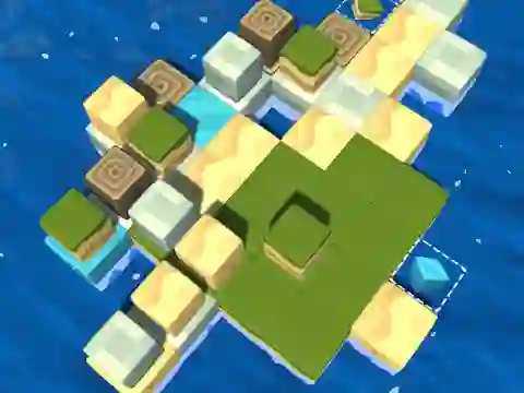 遊戲Cube Island: ASMR Relax Puzzle在線