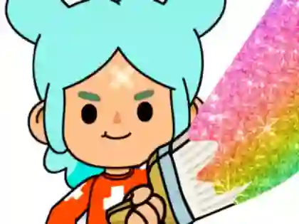 遊戲Coloring Book: Toca Boca Rita在線