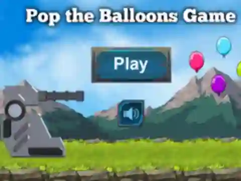 遊戲Pop The Balloons Game在線