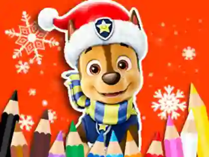 遊戲Coloring Book: PAW Patrol Christmas在線