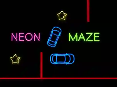 遊戲Neon Car Maze在線