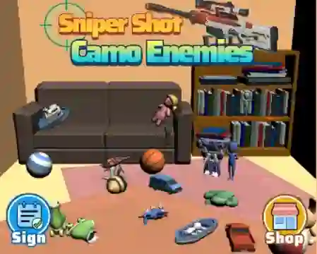 遊戲Sniper Shot Camo Enemies在線