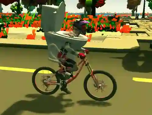 遊戲Skibidi Toilet Bike Riding在線