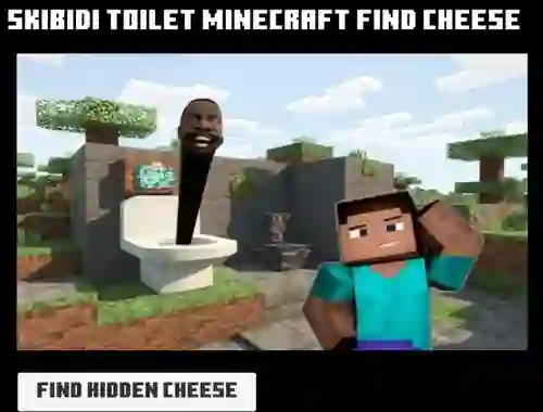 遊戲Skibidi Toilet Minecraft Find Cheese在線