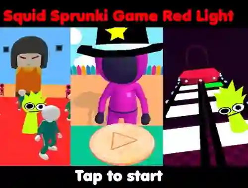 遊戲Squid Sprunki Game Red Light在線
