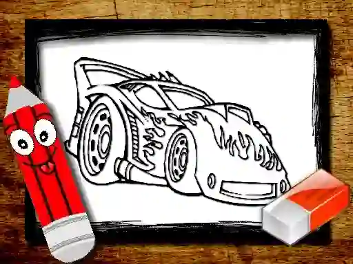 遊戲Back To School Car Coloring Book在線