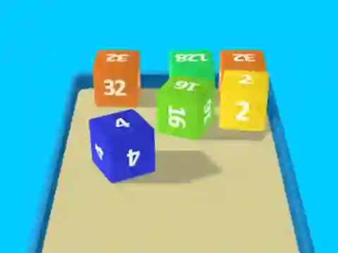 遊戲2048 Cube Merge在線
