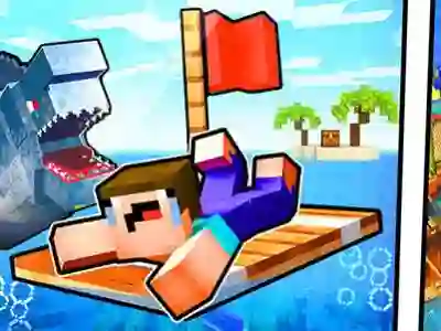 遊戲Noob Raft: Ocean Survival在線
