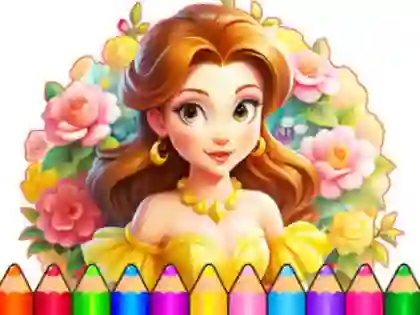 遊戲Coloring Book: Flower Dress Up在線
