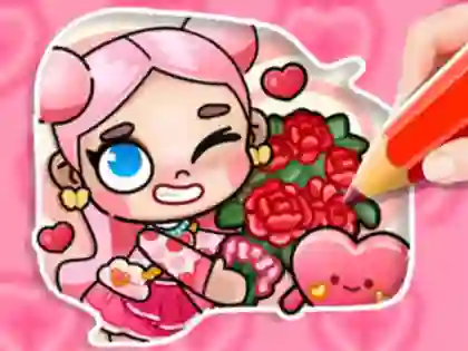 遊戲Coloring Book: Avatar Valentine's在線