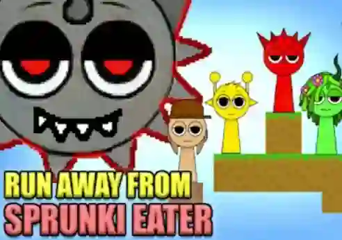 遊戲Run Away From Sprunki Eater在線