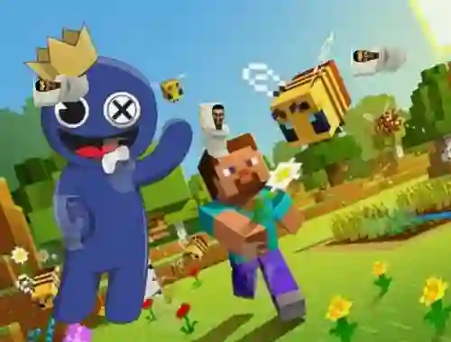 遊戲Rainbow Friends Minecraft Hidden Skibidi在線