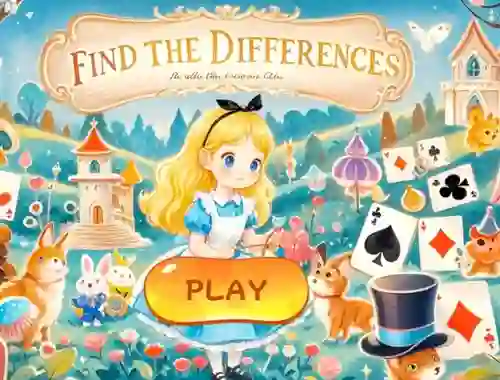 遊戲Find The Differences: Alice In Wonderland在線