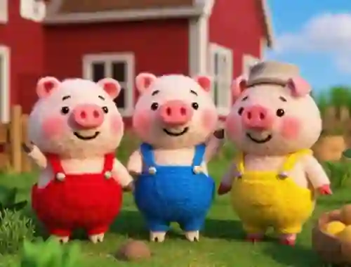 遊戲Find The Differences: The 3 Little Pigs在線