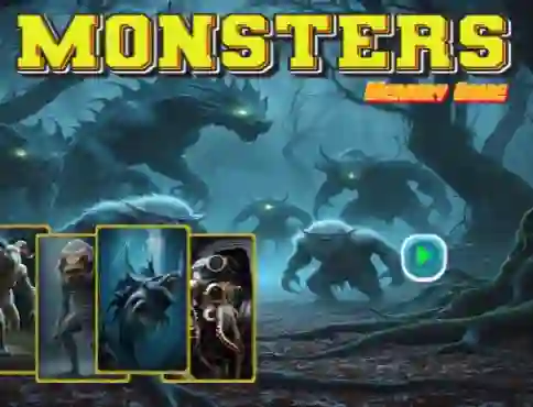 遊戲Monsters Memory Game在線