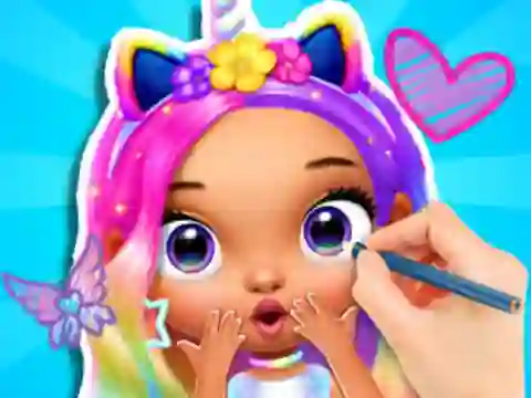遊戲Coloring Book: Fashion Barbie Princess在線