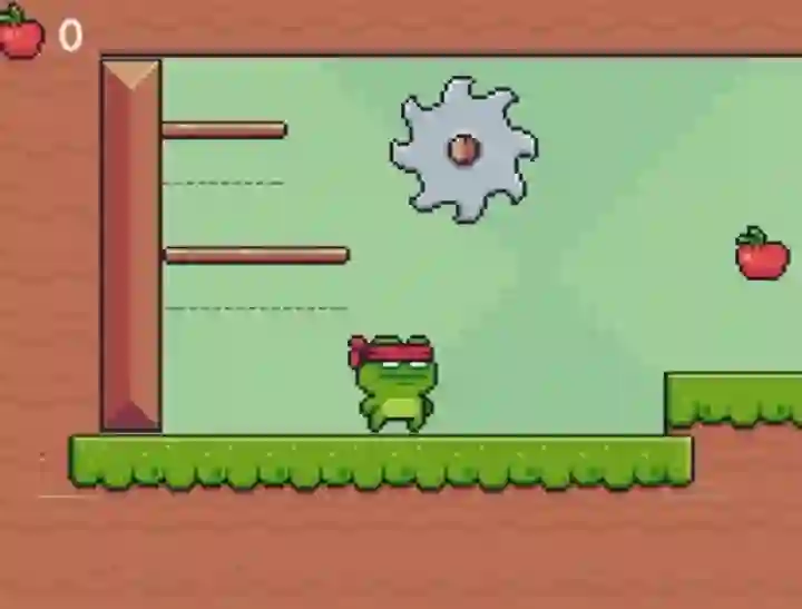 遊戲Green Ninja Collects Apples在線