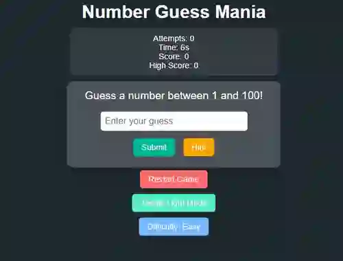 遊戲Number Guess Mania在線