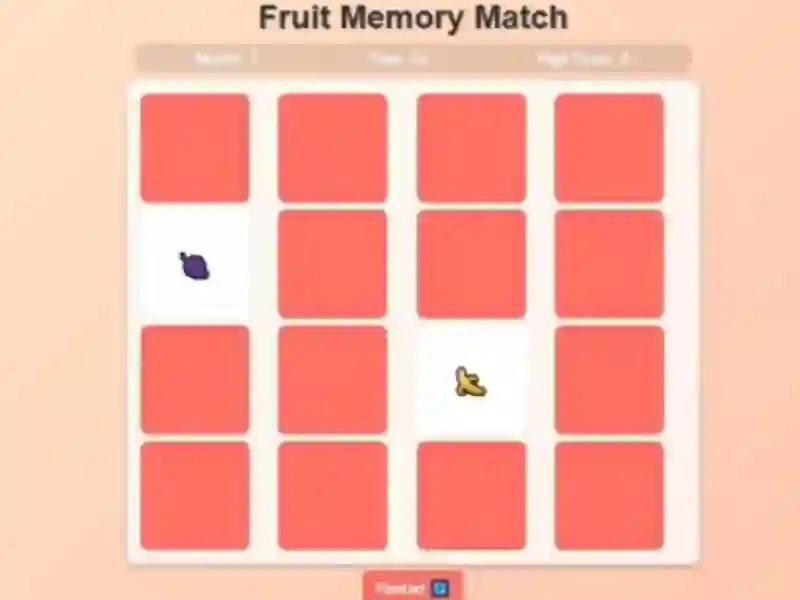 遊戲Fruit Memory Match在線